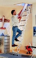 Concertina Loft Ladder supplied, installed, and fitted
