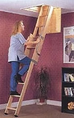 Timber Slide Loft Ladder supplied, installed, and fitted